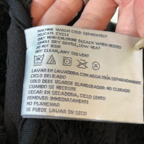 ๐ 6/$60, Weatherproof Faux Shearling, Reversible, Black Jacket, Pockets, XXL - Picture 5 of 13